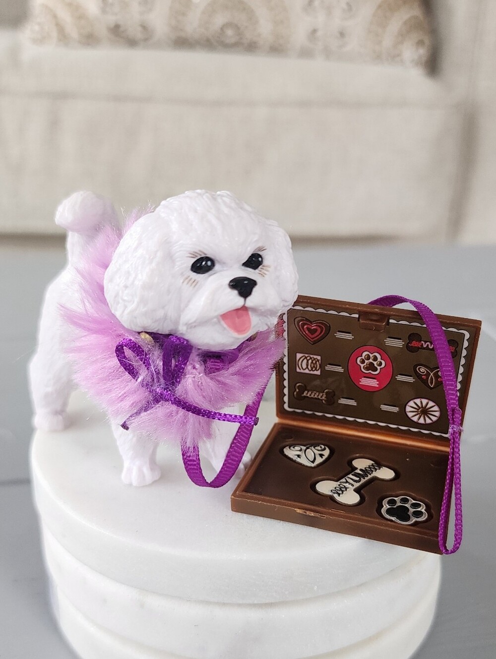 Spin Master Liv Fashion Doll Alexis Maltese Dog Pet Lacey W/ Ruffle Collar Leash